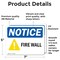 Signmission Fire Wall OSHA Notice Sign, Vinyl Decal, 7in W x 5in L, 2PK OS-2PACK-NS-D-57-L-15670 - alternate 3